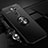 Funda Silicona Carcasa Ultrafina Goma con Magnetico Anillo de dedo Soporte A01 para Xiaomi Redmi Note 8 Pro Negro