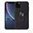 Funda Silicona Carcasa Ultrafina Goma con Magnetico Anillo de dedo Soporte A02 para Apple iPhone 11 Pro Max Negro