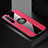 Funda Silicona Carcasa Ultrafina Goma con Magnetico Anillo de dedo Soporte A02 para Oppo K7 5G Rosa Roja