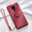 Funda Silicona Carcasa Ultrafina Goma con Magnetico Anillo de dedo Soporte A03 para Huawei Nova 5i Pro Rojo Rosa