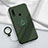 Funda Silicona Carcasa Ultrafina Goma con Magnetico Anillo de dedo Soporte A03 para Oppo A8 Verde