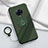 Funda Silicona Carcasa Ultrafina Goma con Magnetico Anillo de dedo Soporte A04 para Vivo Nex 3 5G Verde