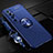 Funda Silicona Carcasa Ultrafina Goma con Magnetico Anillo de dedo Soporte A04 para Xiaomi Mi 10 Ultra Azul