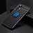 Funda Silicona Carcasa Ultrafina Goma con Magnetico Anillo de dedo Soporte A04 para Xiaomi Mi 12X 5G Azul y Negro