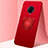 Funda Silicona Carcasa Ultrafina Goma con Magnetico Anillo de dedo Soporte A05 para Vivo Nex 3S Rojo