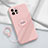 Funda Silicona Carcasa Ultrafina Goma con Magnetico Anillo de dedo Soporte A06 para Apple iPhone 13 Pro Rosa