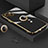 Funda Silicona Carcasa Ultrafina Goma con Magnetico Anillo de dedo Soporte A08 para Apple iPhone 13 Mini Negro