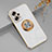 Funda Silicona Carcasa Ultrafina Goma con Magnetico Anillo de dedo Soporte AN1 para Xiaomi Poco X4 GT 5G Blanco