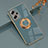 Funda Silicona Carcasa Ultrafina Goma con Magnetico Anillo de dedo Soporte AN1 para Xiaomi Poco X4 GT 5G Gris Lavanda