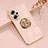 Funda Silicona Carcasa Ultrafina Goma con Magnetico Anillo de dedo Soporte AN1 para Xiaomi Redmi K50i 5G Rosa