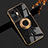 Funda Silicona Carcasa Ultrafina Goma con Magnetico Anillo de dedo Soporte AN2 para Xiaomi Mi 11T Pro 5G Negro
