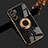 Funda Silicona Carcasa Ultrafina Goma con Magnetico Anillo de dedo Soporte AN2 para Xiaomi Mi 11X 5G Negro