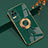 Funda Silicona Carcasa Ultrafina Goma con Magnetico Anillo de dedo Soporte AN2 para Xiaomi Poco F4 5G Verde
