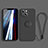 Funda Silicona Carcasa Ultrafina Goma con Magnetico Anillo de dedo Soporte G02 para Apple iPhone 13 Negro