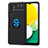 Funda Silicona Carcasa Ultrafina Goma con Magnetico Anillo de dedo Soporte JM1 para Samsung Galaxy A13 5G Azul y Negro