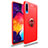 Funda Silicona Carcasa Ultrafina Goma con Magnetico Anillo de dedo Soporte JM1 para Samsung Galaxy A50S Rojo