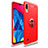 Funda Silicona Carcasa Ultrafina Goma con Magnetico Anillo de dedo Soporte JM1 para Samsung Galaxy M10 Rojo