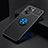 Funda Silicona Carcasa Ultrafina Goma con Magnetico Anillo de dedo Soporte JM2 para OnePlus Nord N20 SE Azul y Negro