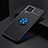 Funda Silicona Carcasa Ultrafina Goma con Magnetico Anillo de dedo Soporte JM2 para Samsung Galaxy M33 5G Azul y Negro