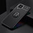Funda Silicona Carcasa Ultrafina Goma con Magnetico Anillo de dedo Soporte JM2 para Samsung Galaxy M33 5G Negro