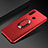 Funda Silicona Carcasa Ultrafina Goma con Magnetico Anillo de dedo Soporte para Huawei Honor 20E Rojo