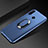 Funda Silicona Carcasa Ultrafina Goma con Magnetico Anillo de dedo Soporte para Huawei Honor 20i Azul
