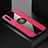 Funda Silicona Carcasa Ultrafina Goma con Magnetico Anillo de dedo Soporte para Huawei Honor 9X Pro Rosa Roja