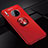 Funda Silicona Carcasa Ultrafina Goma con Magnetico Anillo de dedo Soporte para Huawei Mate 30 Pro Rojo
