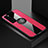 Funda Silicona Carcasa Ultrafina Goma con Magnetico Anillo de dedo Soporte para Huawei Nova 7 5G Rosa Roja
