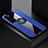Funda Silicona Carcasa Ultrafina Goma con Magnetico Anillo de dedo Soporte para Huawei Nova 7 Pro 5G Azul