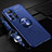 Funda Silicona Carcasa Ultrafina Goma con Magnetico Anillo de dedo Soporte para Huawei Nova 8 Pro 5G Azul