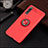 Funda Silicona Carcasa Ultrafina Goma con Magnetico Anillo de dedo Soporte para Huawei P20 Pro Rojo