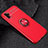 Funda Silicona Carcasa Ultrafina Goma con Magnetico Anillo de dedo Soporte para Huawei P30 Pro Rojo