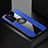 Funda Silicona Carcasa Ultrafina Goma con Magnetico Anillo de dedo Soporte para Huawei P40 Azul