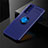 Funda Silicona Carcasa Ultrafina Goma con Magnetico Anillo de dedo Soporte para Huawei Y7a Azul