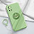 Funda Silicona Carcasa Ultrafina Goma con Magnetico Anillo de dedo Soporte para OnePlus 8T 5G Menta Verde