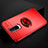Funda Silicona Carcasa Ultrafina Goma con Magnetico Anillo de dedo Soporte para Oppo RX17 Pro Rojo