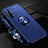 Funda Silicona Carcasa Ultrafina Goma con Magnetico Anillo de dedo Soporte para Realme X3 SuperZoom Azul Petit