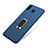 Funda Silicona Carcasa Ultrafina Goma con Magnetico Anillo de dedo Soporte para Samsung Galaxy A8 Star Azul