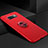 Funda Silicona Carcasa Ultrafina Goma con Magnetico Anillo de dedo Soporte para Samsung Galaxy S10 Plus Rojo