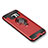 Funda Silicona Carcasa Ultrafina Goma con Magnetico Anillo de dedo Soporte para Samsung Galaxy S7 G930F G930FD Rojo