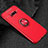 Funda Silicona Carcasa Ultrafina Goma con Magnetico Anillo de dedo Soporte para Samsung Galaxy S8 Plus Rojo