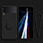 Funda Silicona Carcasa Ultrafina Goma con Magnetico Anillo de dedo Soporte para Samsung Galaxy Z Flip3 5G Negro