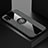 Funda Silicona Carcasa Ultrafina Goma con Magnetico Anillo de dedo Soporte para Xiaomi Mi 10 Lite Gris