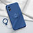 Funda Silicona Carcasa Ultrafina Goma con Magnetico Anillo de dedo Soporte para Xiaomi Mi 10T Pro 5G Azul