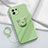 Funda Silicona Carcasa Ultrafina Goma con Magnetico Anillo de dedo Soporte para Xiaomi Mi 11 5G Menta Verde