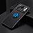 Funda Silicona Carcasa Ultrafina Goma con Magnetico Anillo de dedo Soporte para Xiaomi Mi 11 Ultra 5G Azul y Negro
