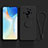 Funda Silicona Carcasa Ultrafina Goma con Magnetico Anillo de dedo Soporte para Xiaomi Mi 12 Ultra 5G Negro