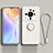 Funda Silicona Carcasa Ultrafina Goma con Magnetico Anillo de dedo Soporte para Xiaomi Mi 12S Ultra 5G Blanco