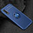 Funda Silicona Carcasa Ultrafina Goma con Magnetico Anillo de dedo Soporte para Xiaomi Mi 9 SE Azul